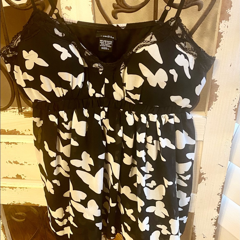 rue21 Butterfly Tank Top.
